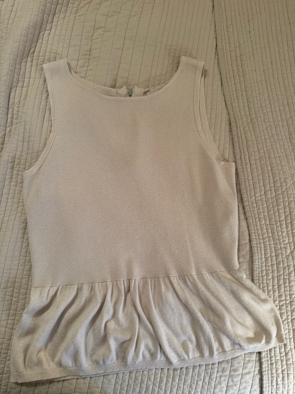 LOFT Peplum Sweater Tank size medium